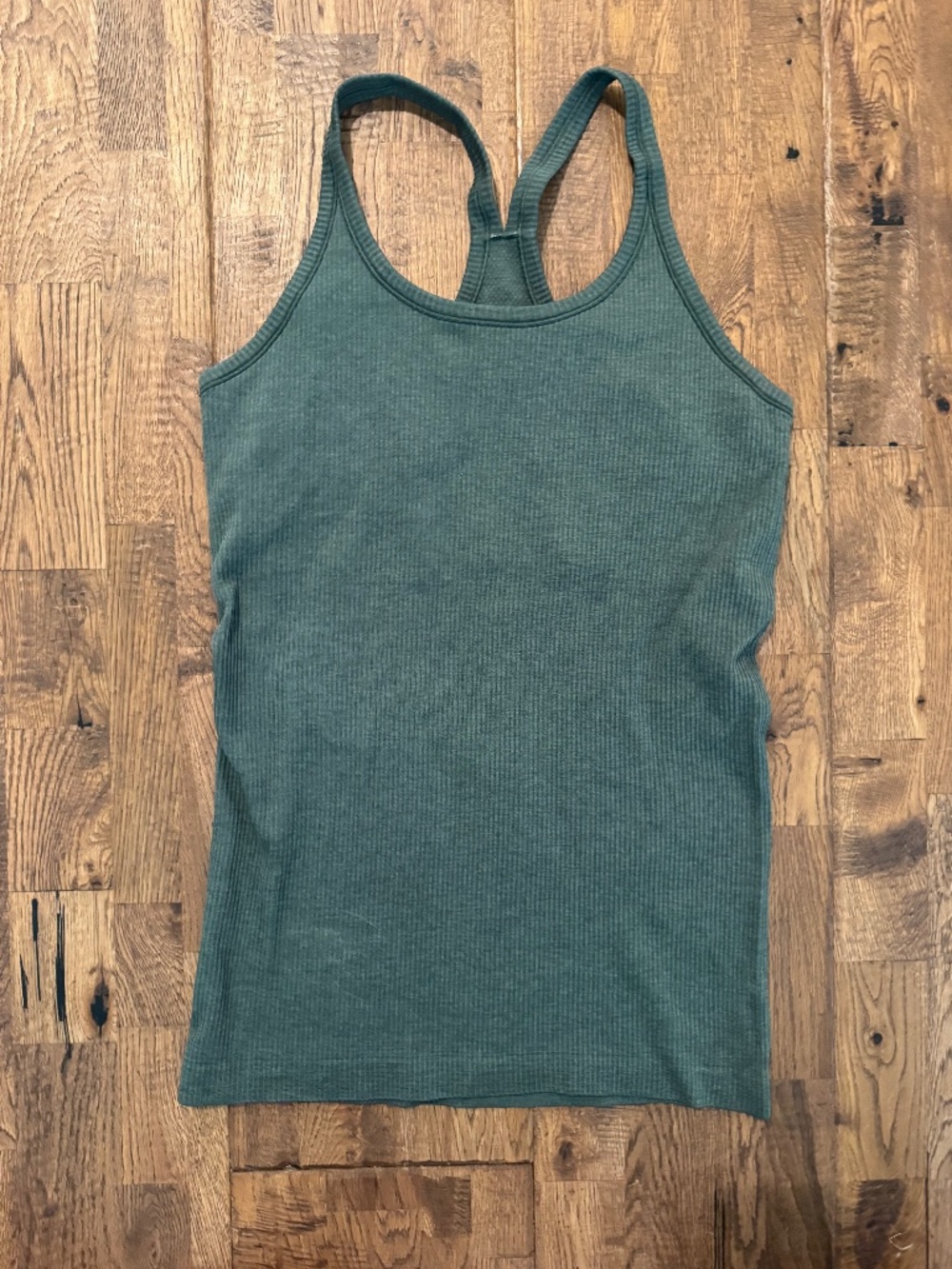 Lululemon Ebb To Street Tank Ribbed Dark Forrest Women's Size 10